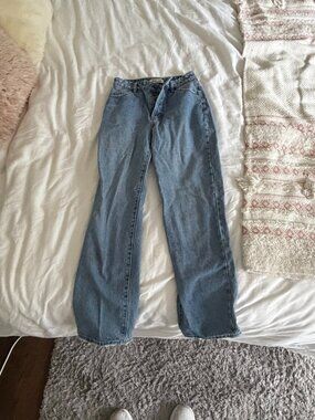 Rolla's High Rise Straight Leg Jeans Light Wash Size 24
